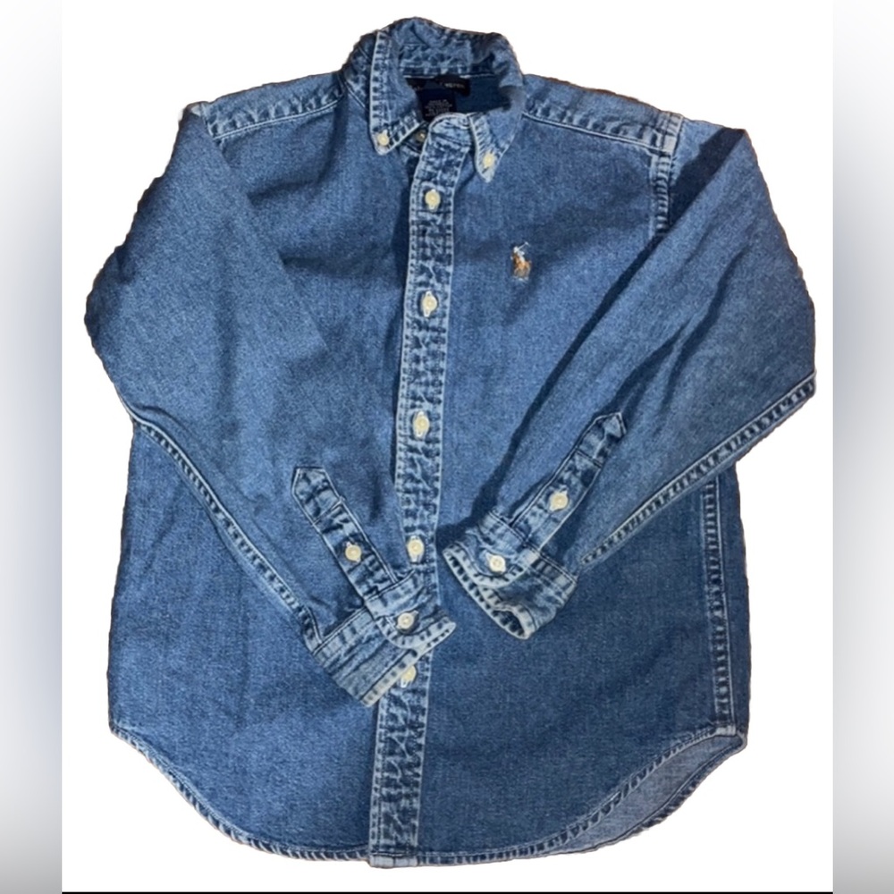 Ralph Lauren long sleeve Denim shirt size 6
